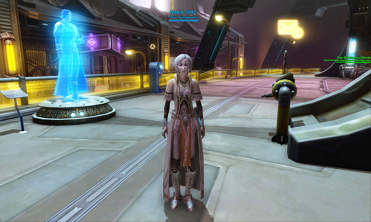 New Nadia companion NPC shown without "Grell" .
